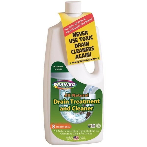 Drainbo The Natural Solution Liquid Drain Cleaner 32 oz, Keeney Mfg, Mfr#: 50000